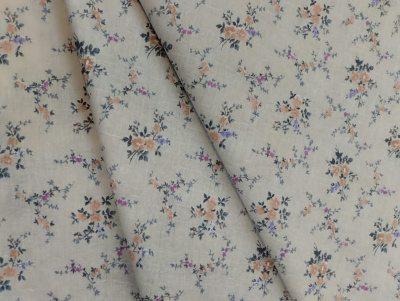 Ткань п/лен Поэма (Букеты бежевые)